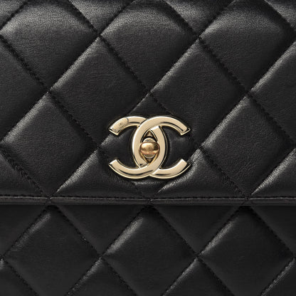 Chanel Lambskin Quilted Medium Trendy CC Flap Dual Handle Bag Black 14 of 14