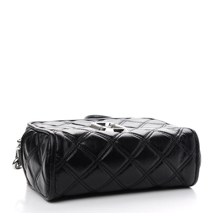 Marc Jacobs Natural Grain Calfskin Quilted The Softshot 21 Bag Black 4 of 10