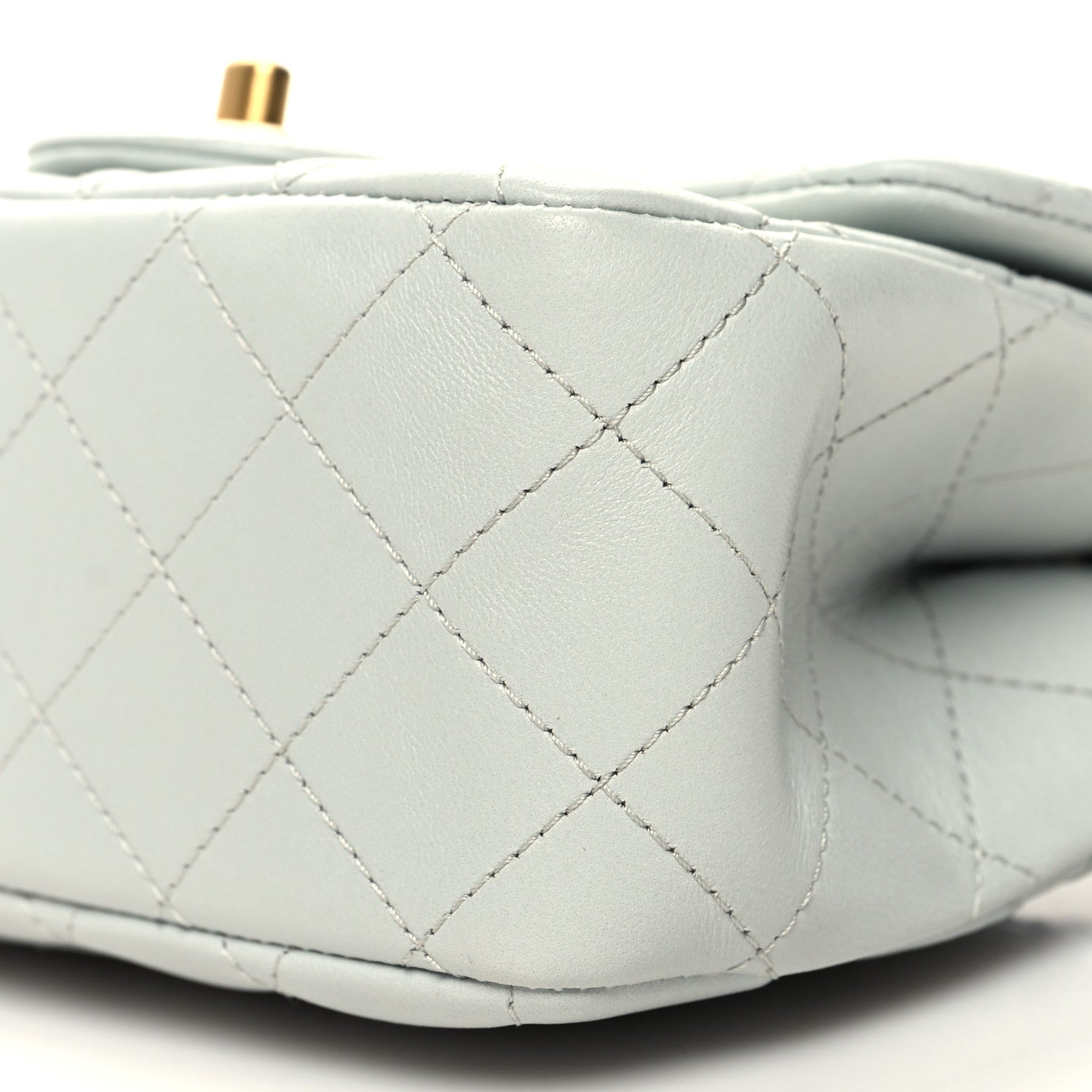 Chanel Lambskin Quilted Mini Sweet Camellia Flap Light Blue 10 of 10