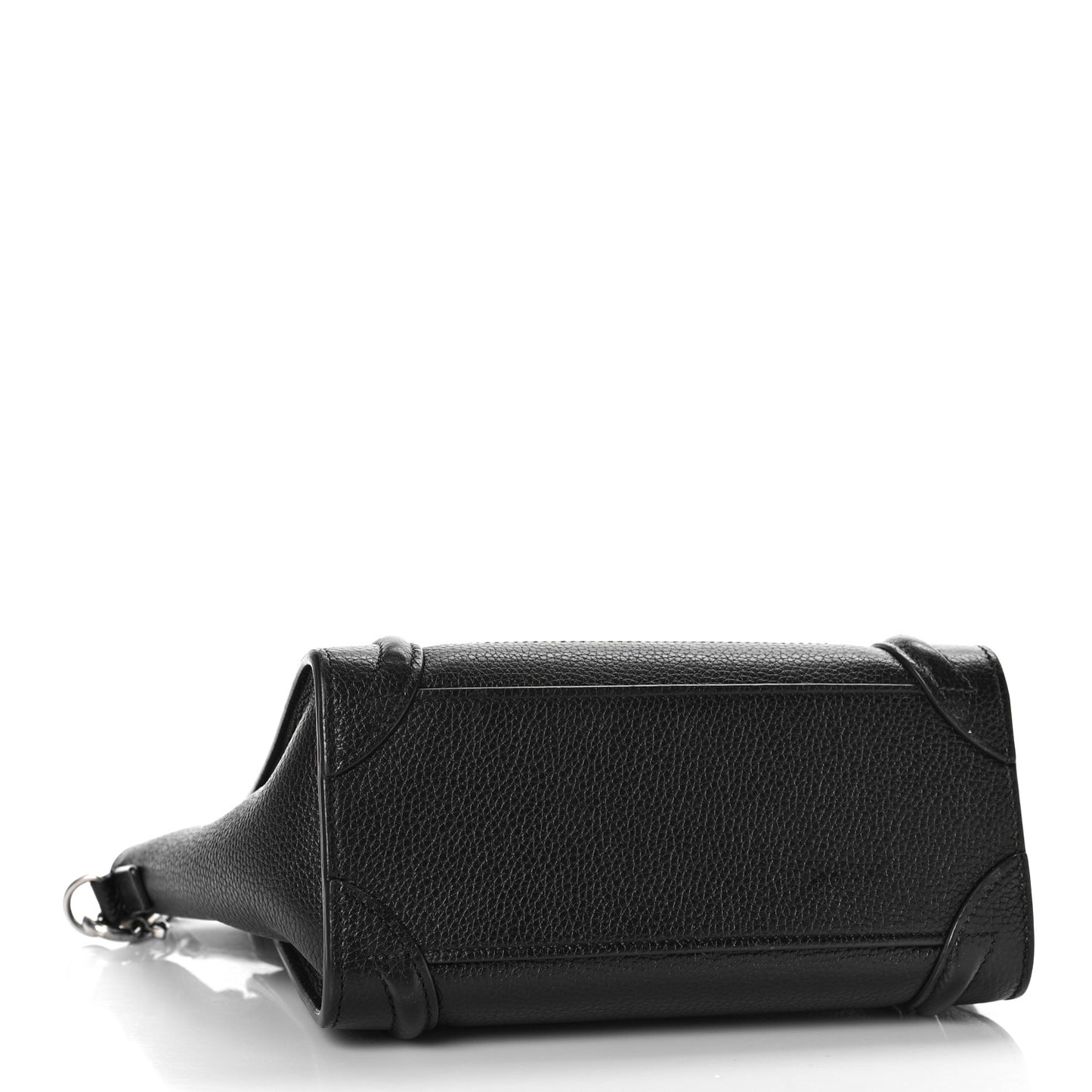 Drummed Calfskin Nano Luggage Black