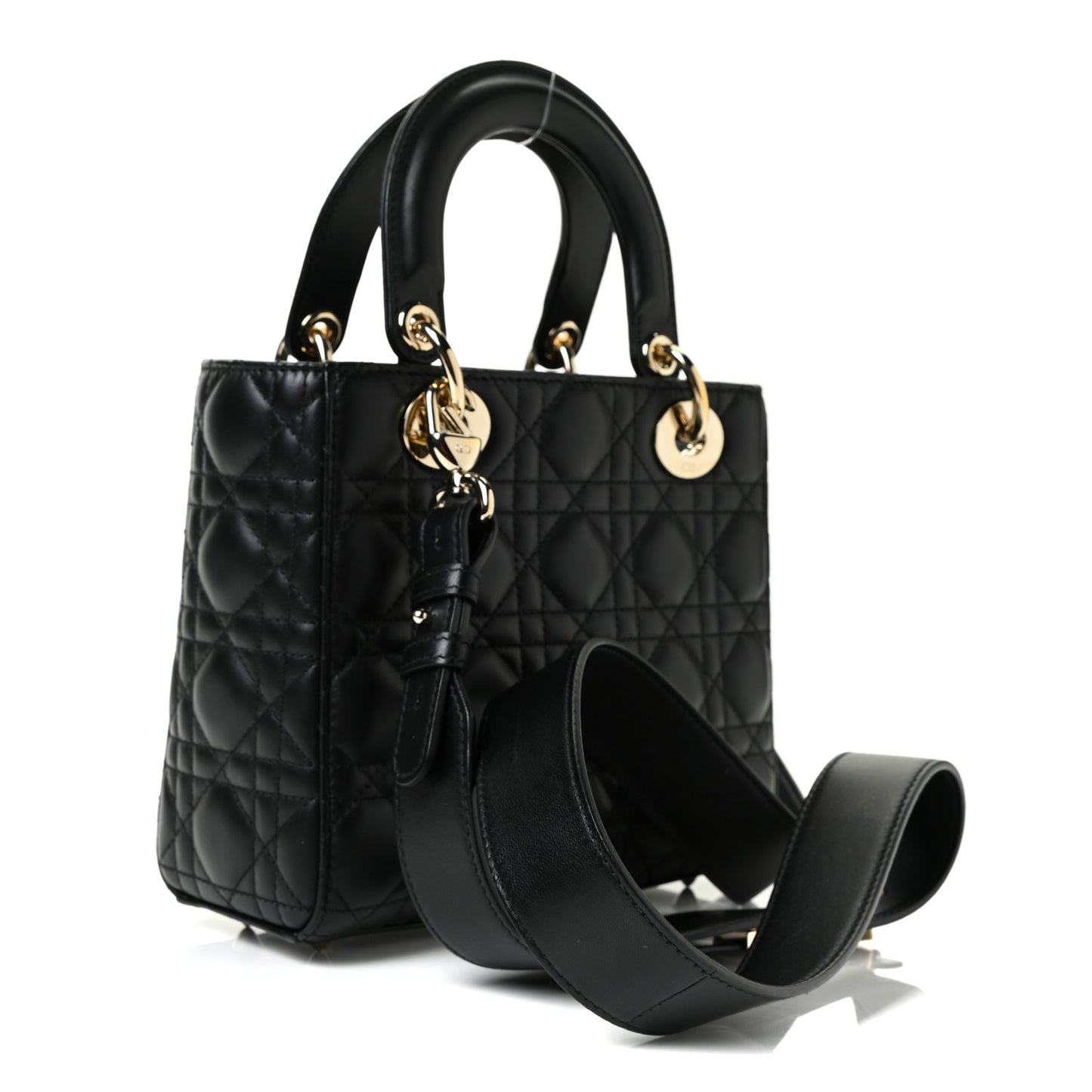 Lambskin Cannage Small My ABCDior Lady Dior Black