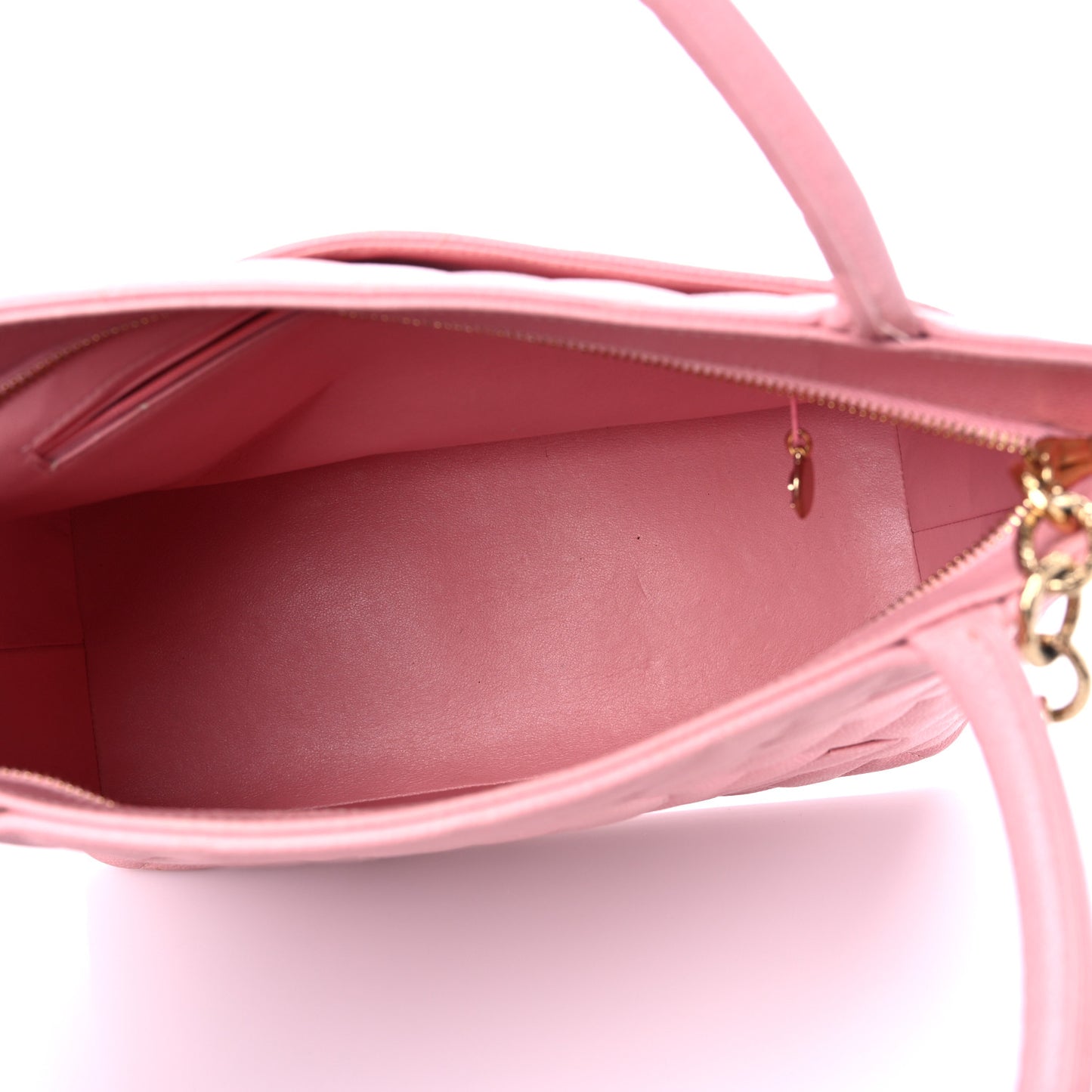 Caviar Quilted Medallion Tote Light Pink
