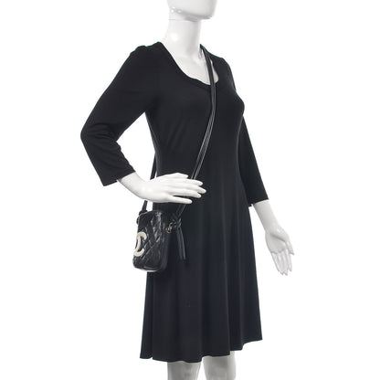 Chanel Calfskin Quilted Small Cambon Messenger Black White 2 of 11