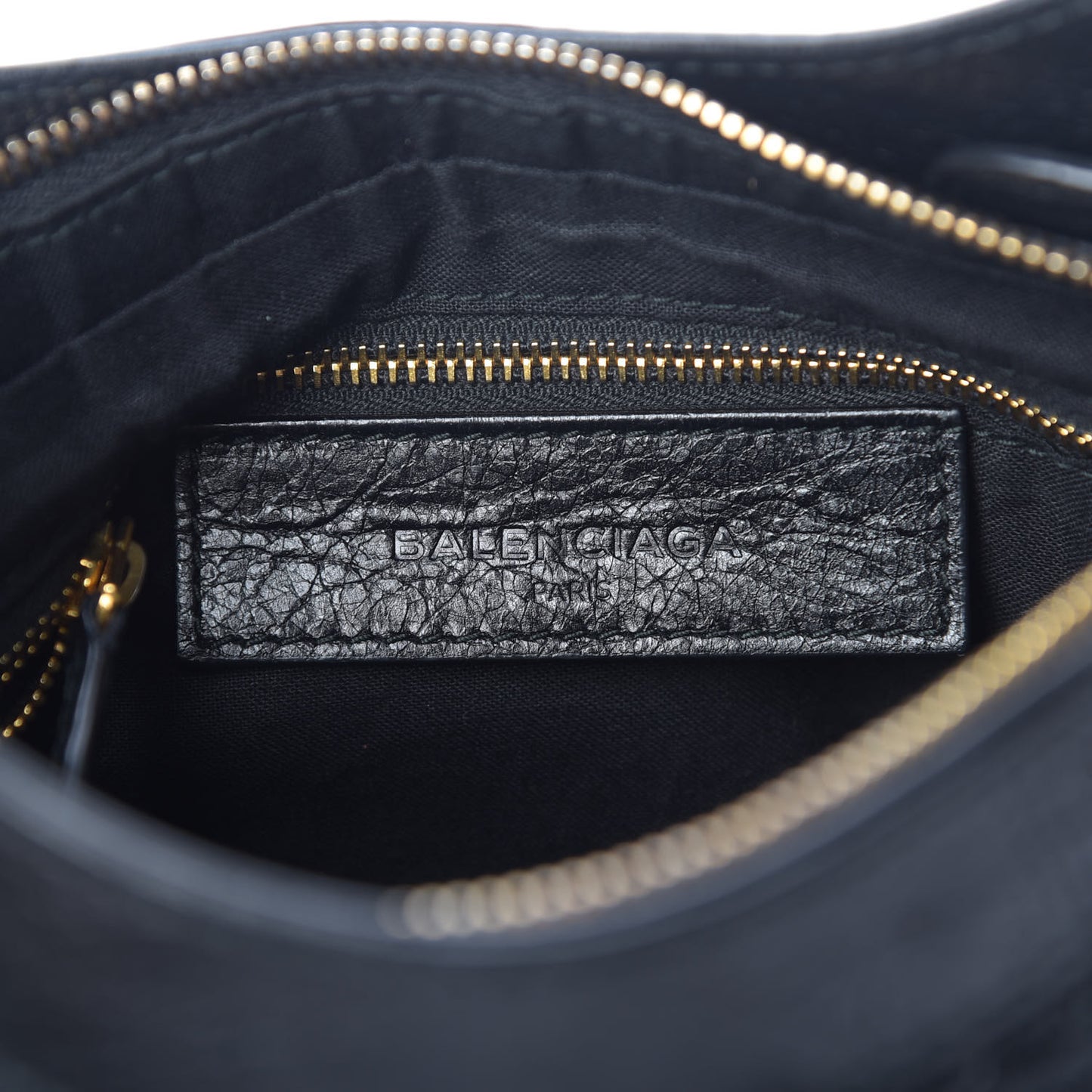 Agneau Giant 12 Gold Hardware Hip Black