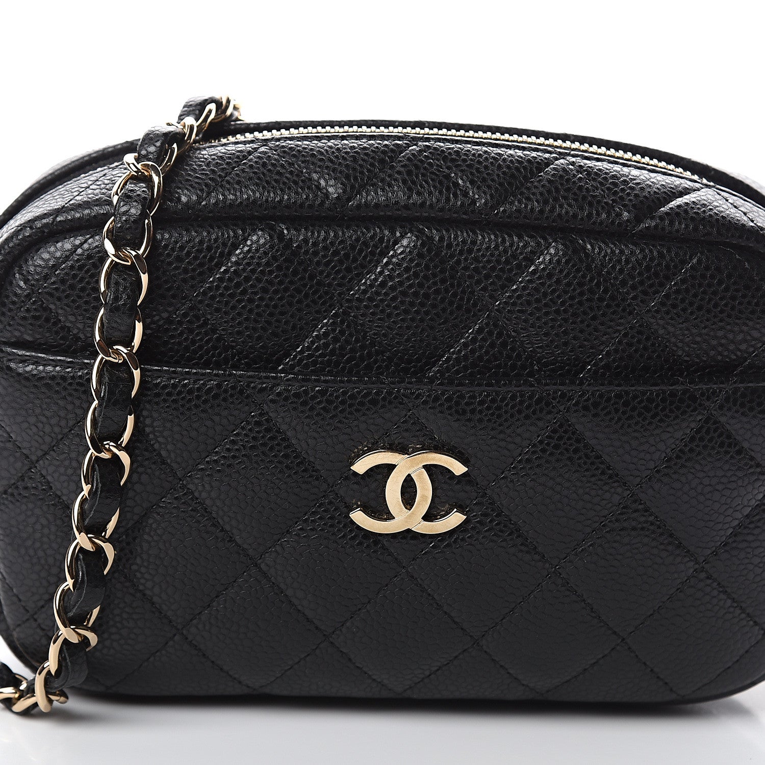 Chanel Caviar Quilted Camera Case Black 7 of 9