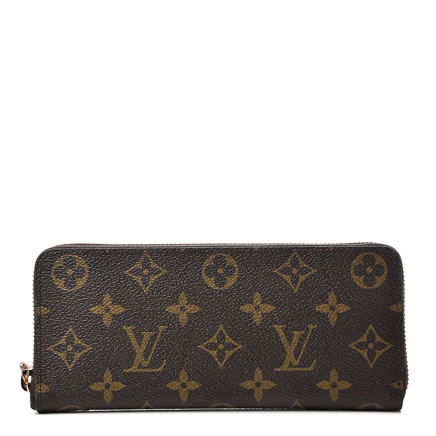 Monogram Clemence Wallet Rose Ballerine