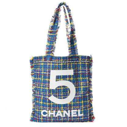 Chanel Tweed N°5 Tote White Multicolor 1 of 7