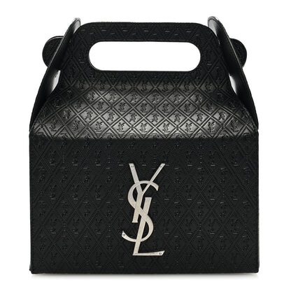 Saint Laurent Calfskin Monogram Take Away Box Black 1 of 7