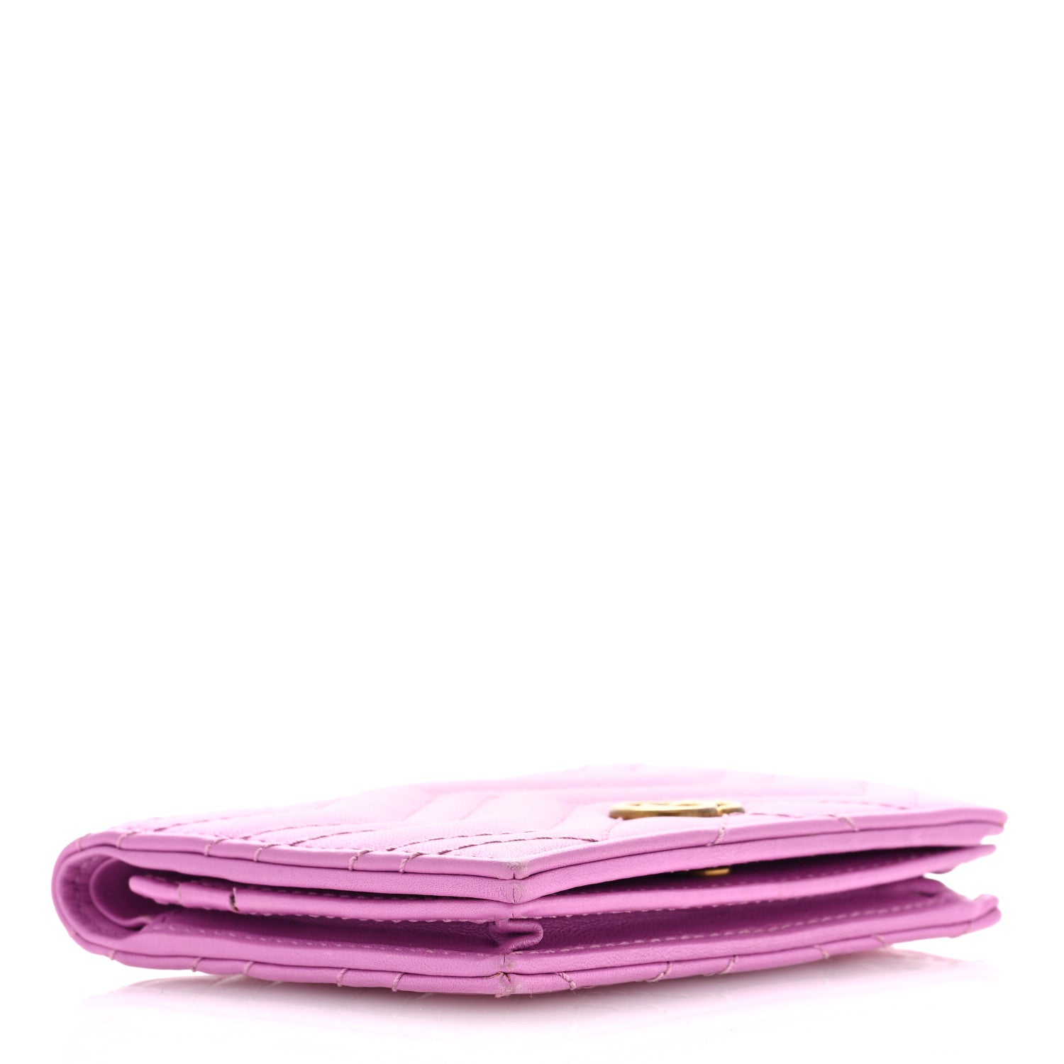Gucci Calfskin Matelasse GG Marmont Card Case Candy Mousse 4 of 6