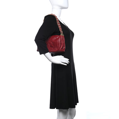 Chanel Calfskin Small Rock and Chain Flap Dark Red 2 of 9