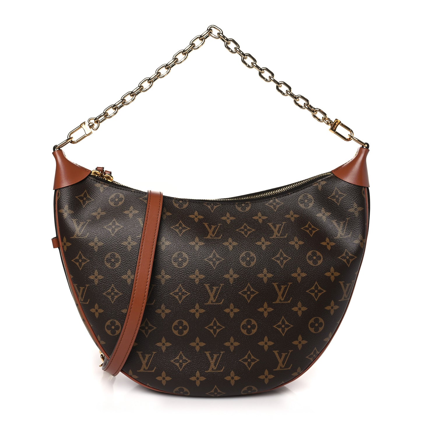 Reverse Monogram Loop Hobo