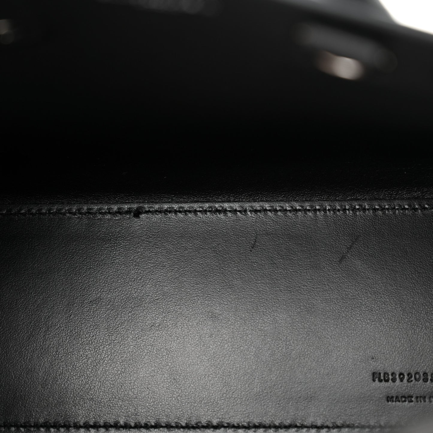 Grained Calfskin Nano Sac De Jour Black