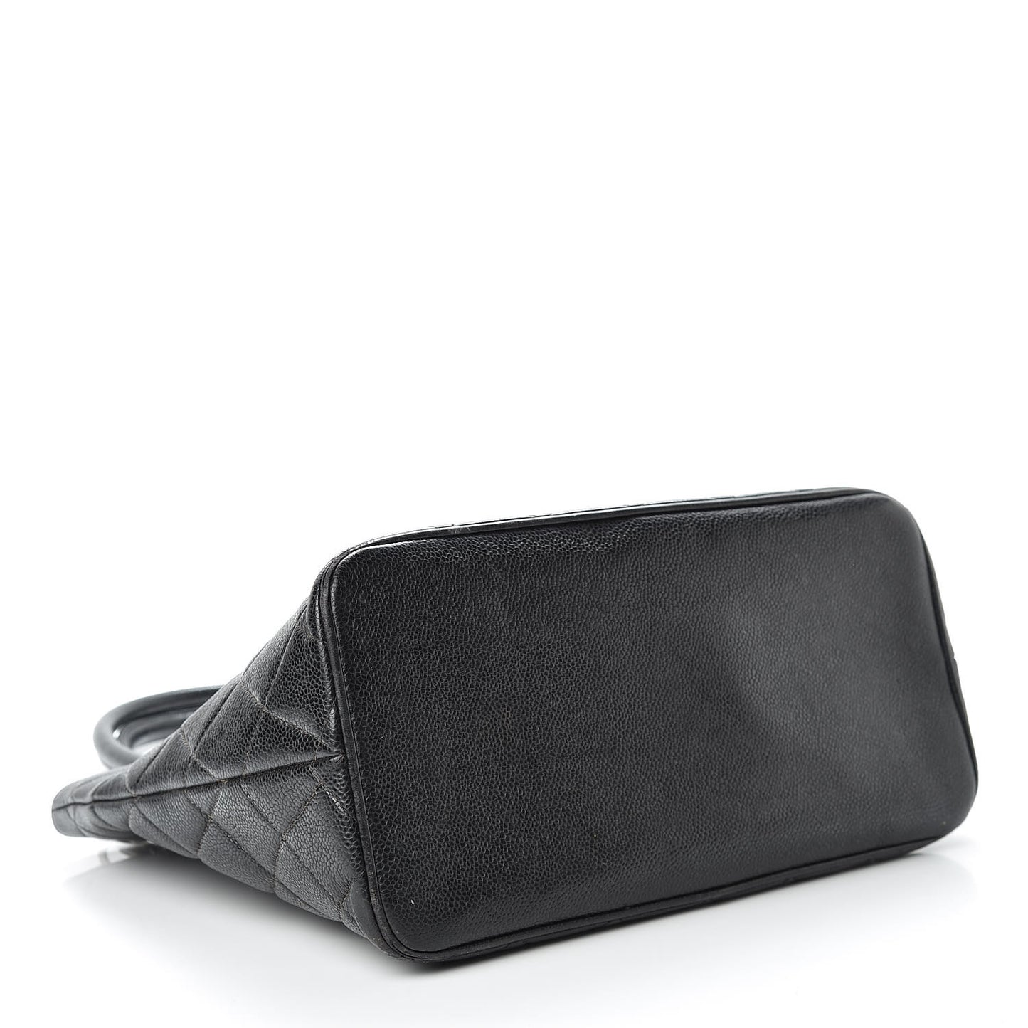 Caviar Quilted Medallion Tote Black