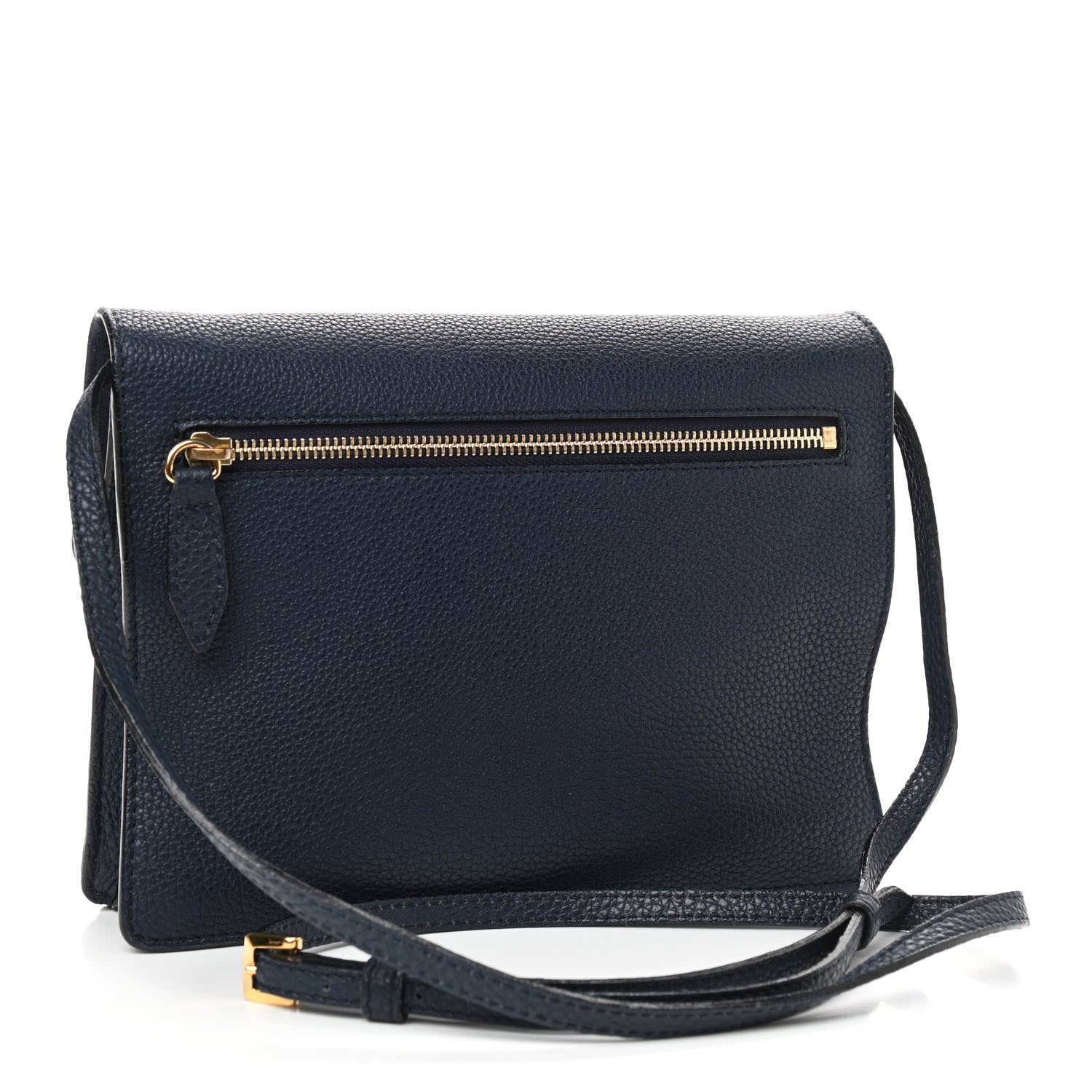 Burberry Derby Calfskin House Check Small Macken Crossbody Bag Ink Blue 3 of 8