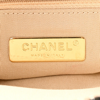 Chanel Tweed Maxi Chanel 19 Flap Beige Black 6 of 10