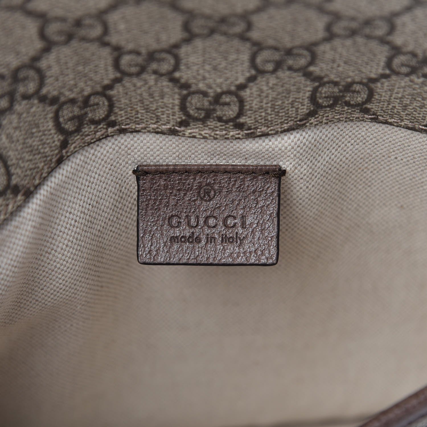 Gucci GG Supreme Monogram Neo Vintage Web Belt Bag Brown 8 of 10