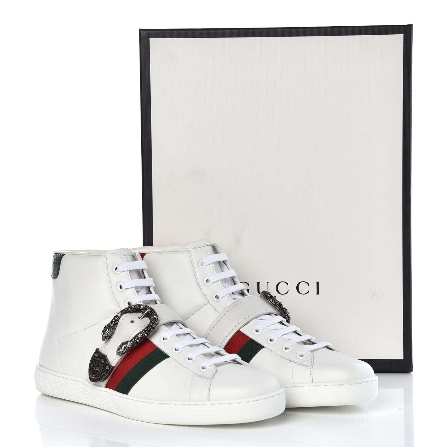 Calfskin Ayers Web Mens Dionysus High Top Sneakers 9 White
