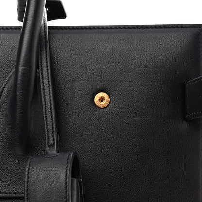Saint Laurent Calfskin Small Sac De Jour Navy 11 of 12