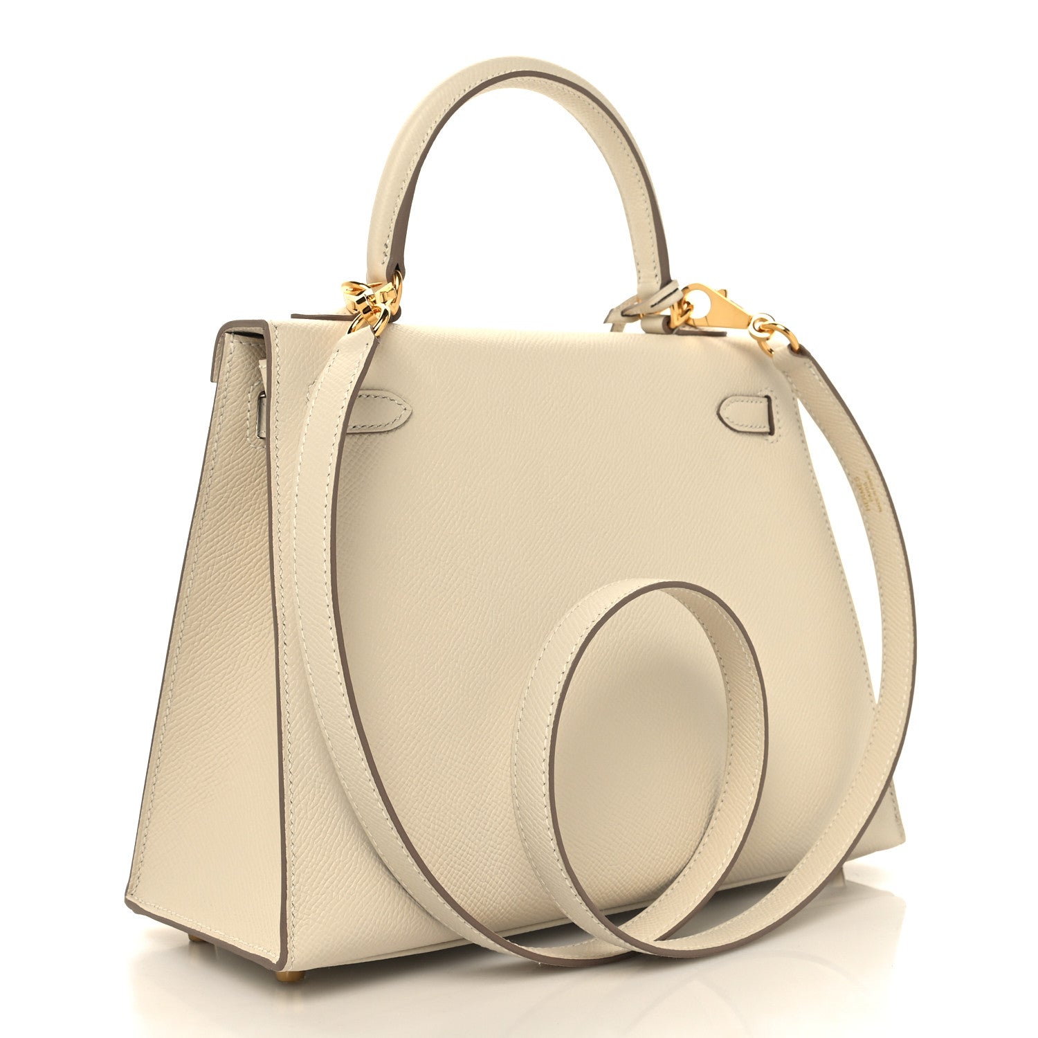 Hermes Epsom Kelly Sellier 25 Craie 3 of 11