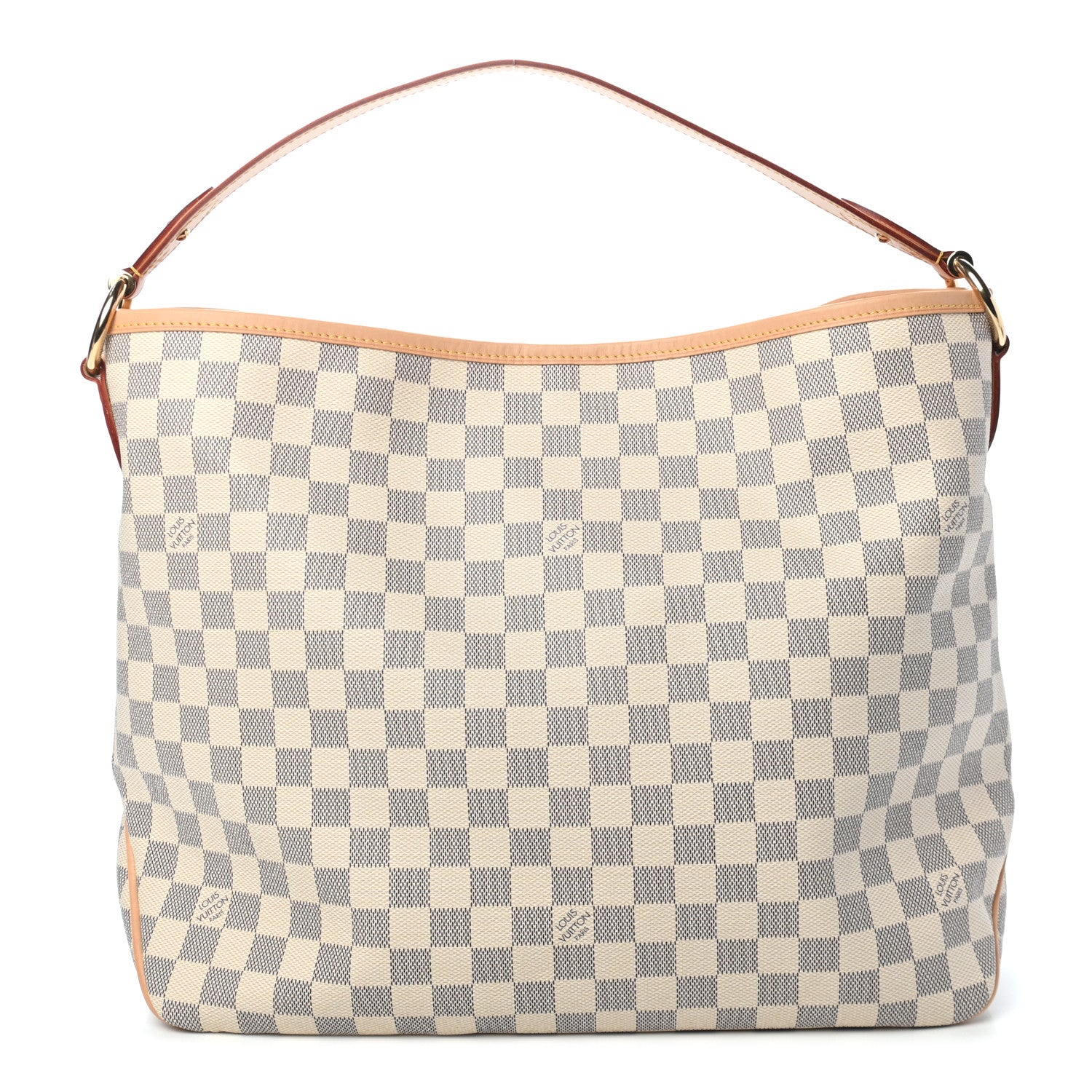 Louis Vuitton Damier Azur Delightful MM Rose Ballerine 1 of 9