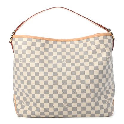 Louis Vuitton Damier Azur Delightful MM Rose Ballerine 1 of 9