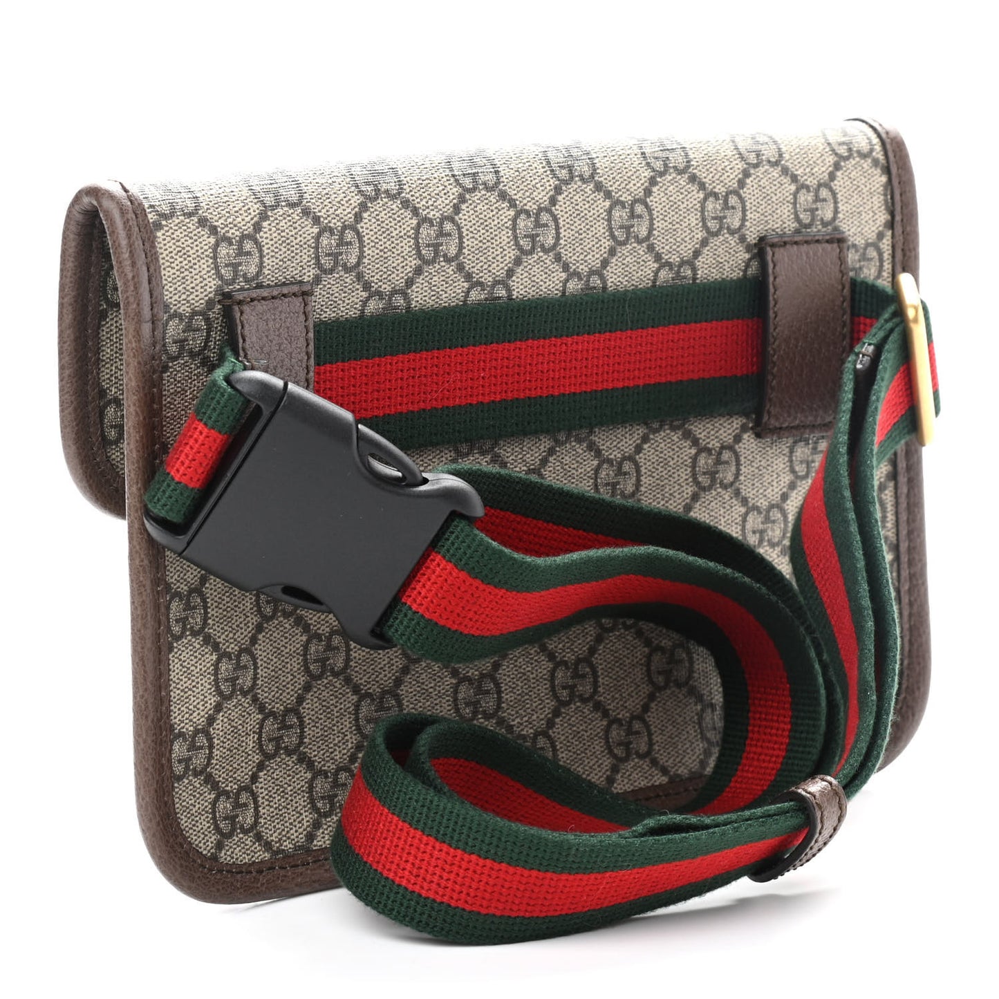 GG Supreme Monogram Neo Vintage Web Belt Bag Brown
