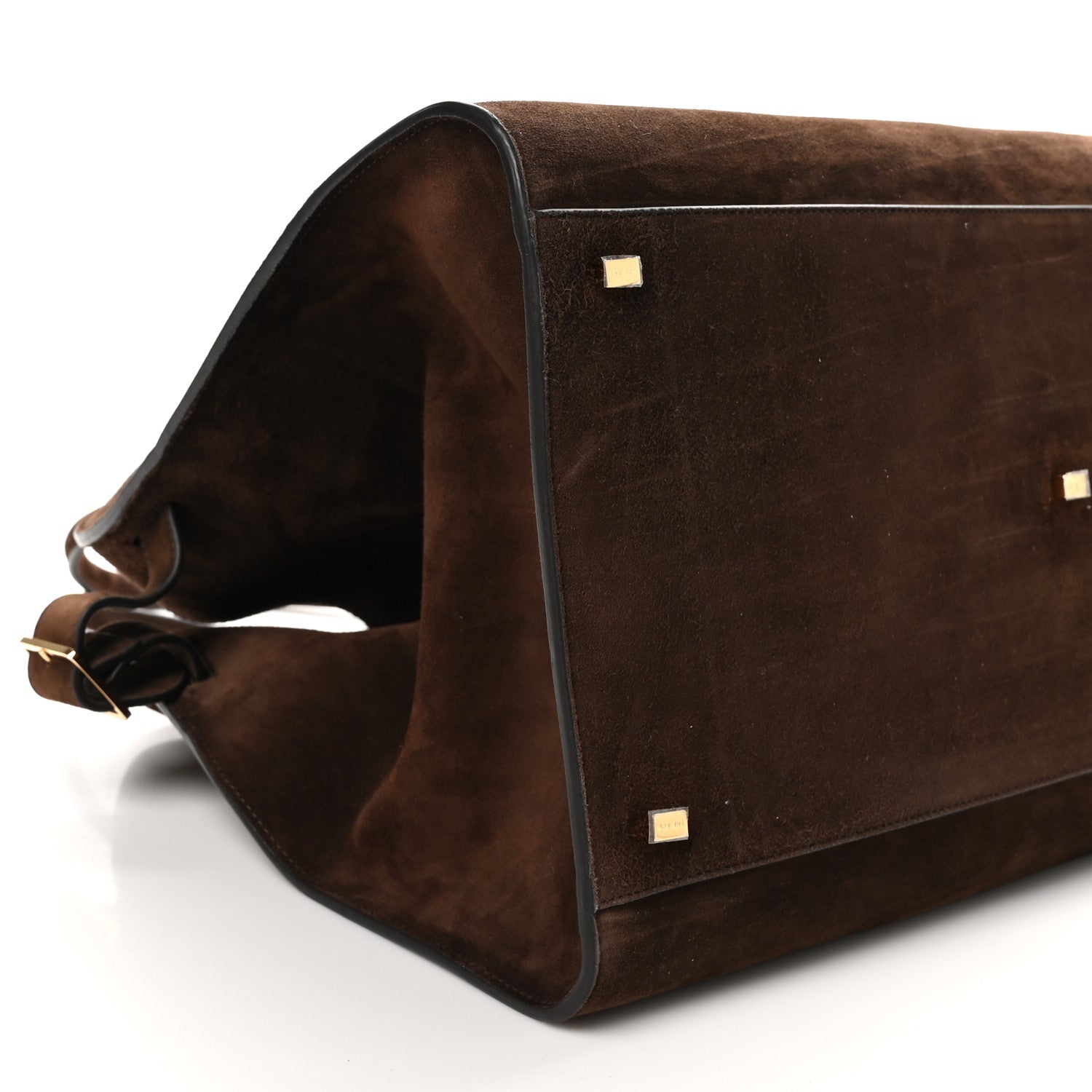 The Row Suede Calfskin Soft Margaux 17 Mocha 8 of 9