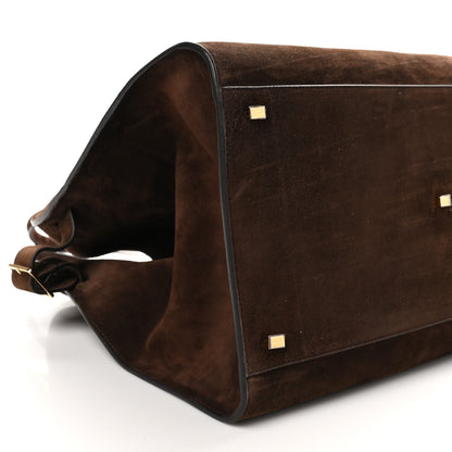 The Row Suede Calfskin Soft Margaux 17 Mocha 8 of 9