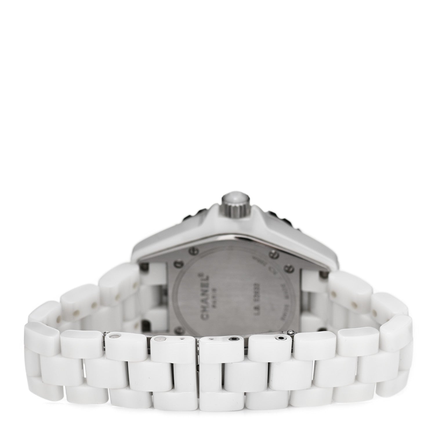 Chanel Stainless Steel Ceramic 33mm J12 Quartz Watch White 3 of 4