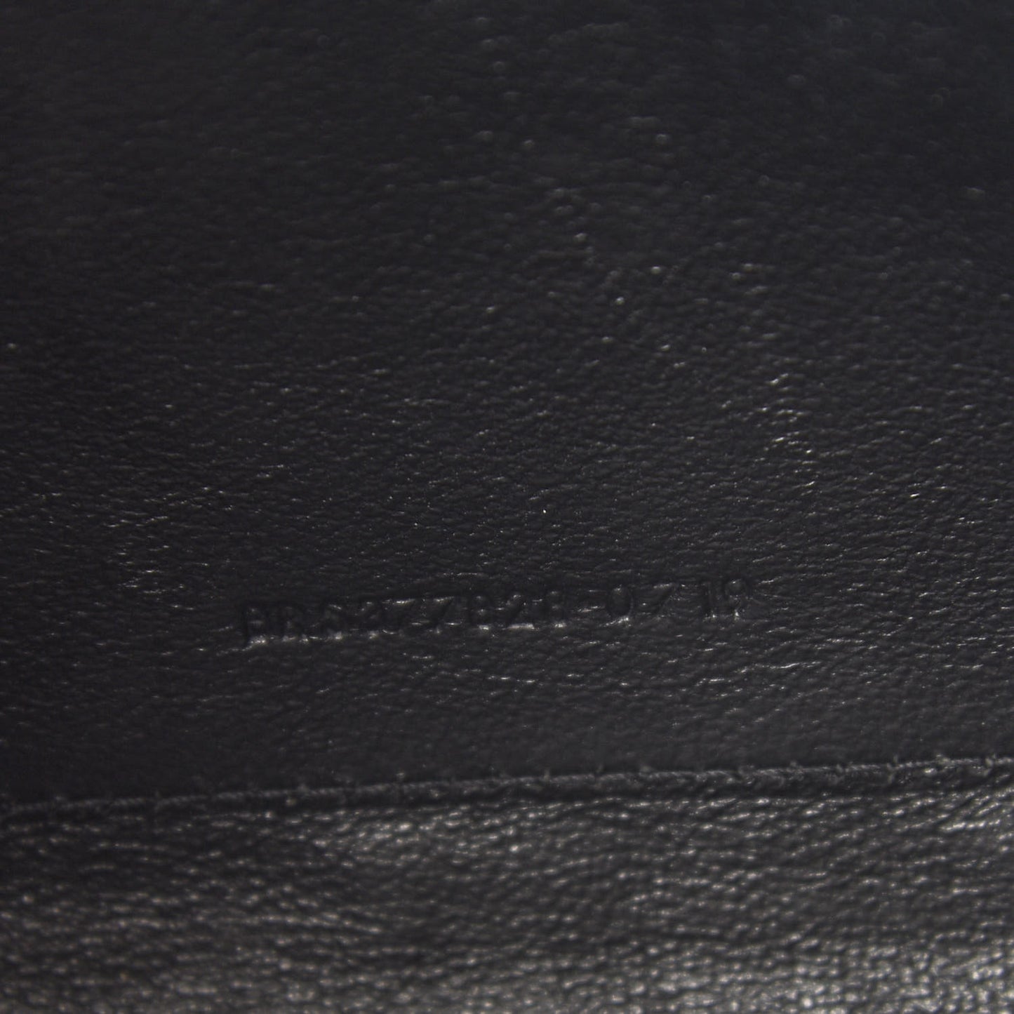 Grain De Poudre Matelasse Chevron Monogram Chain Wallet Black