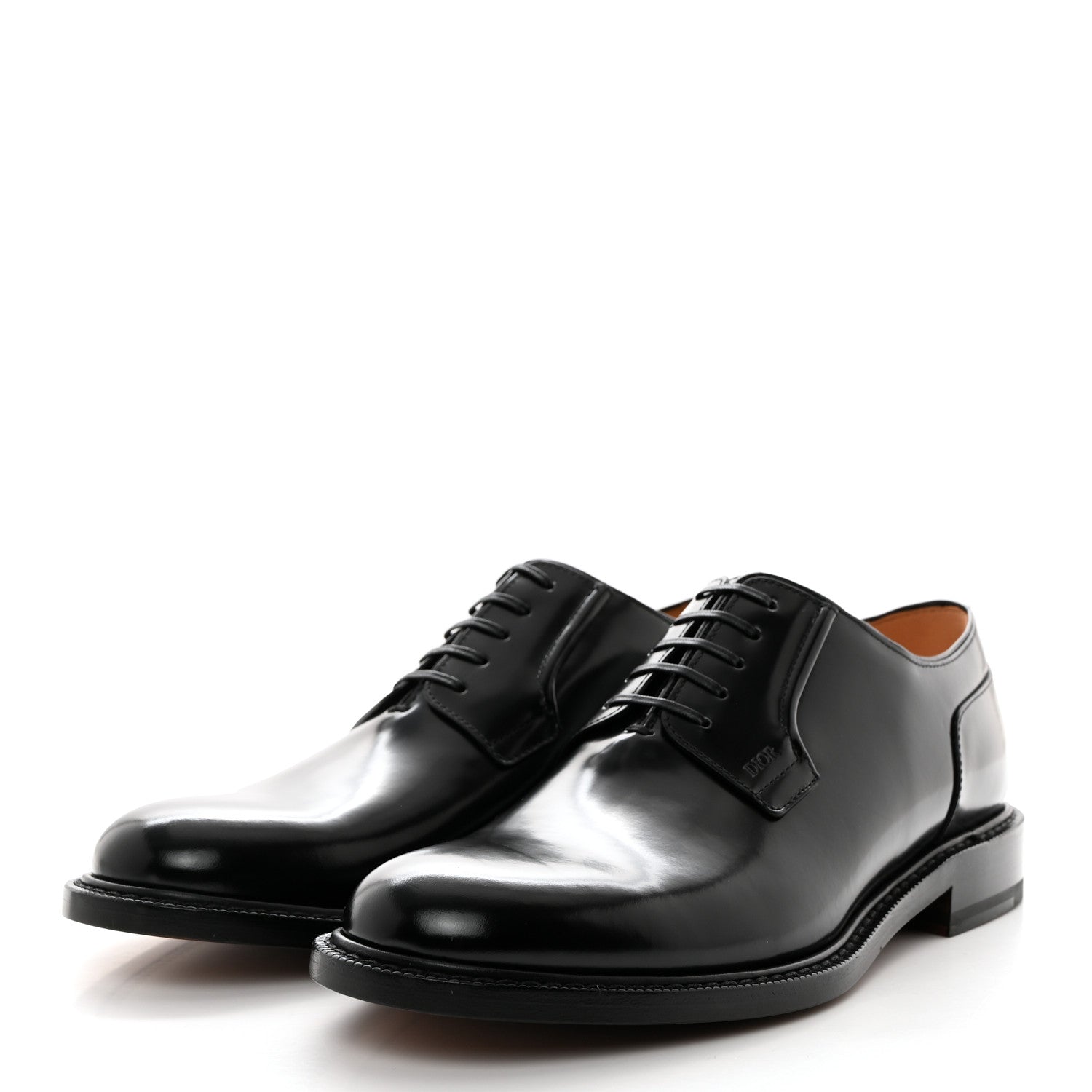 Christian Dior Calfskin Mens Derby Shoes 42 Black 3 of 8