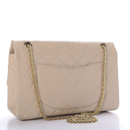Chanel Distressed Patent Quilted 2.55 Reissue 226 Flap Beige 3 of 12