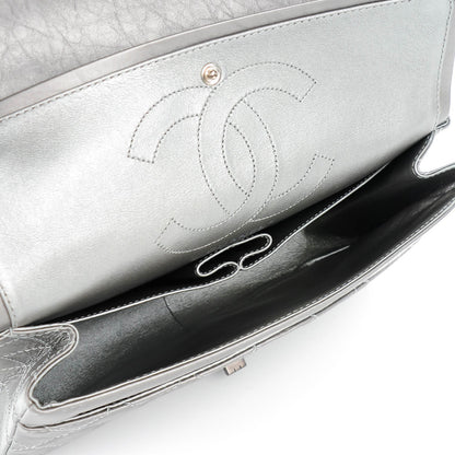 Chanel Metallic Aged Calfskin Quilted 2.55 Reissue 227 Dark Silver 5 of 8
