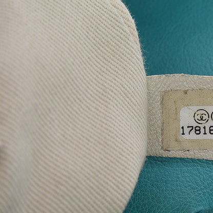 Chanel Calfskin Large Retro Girl Shopping Tote Turquoise 8 of 21