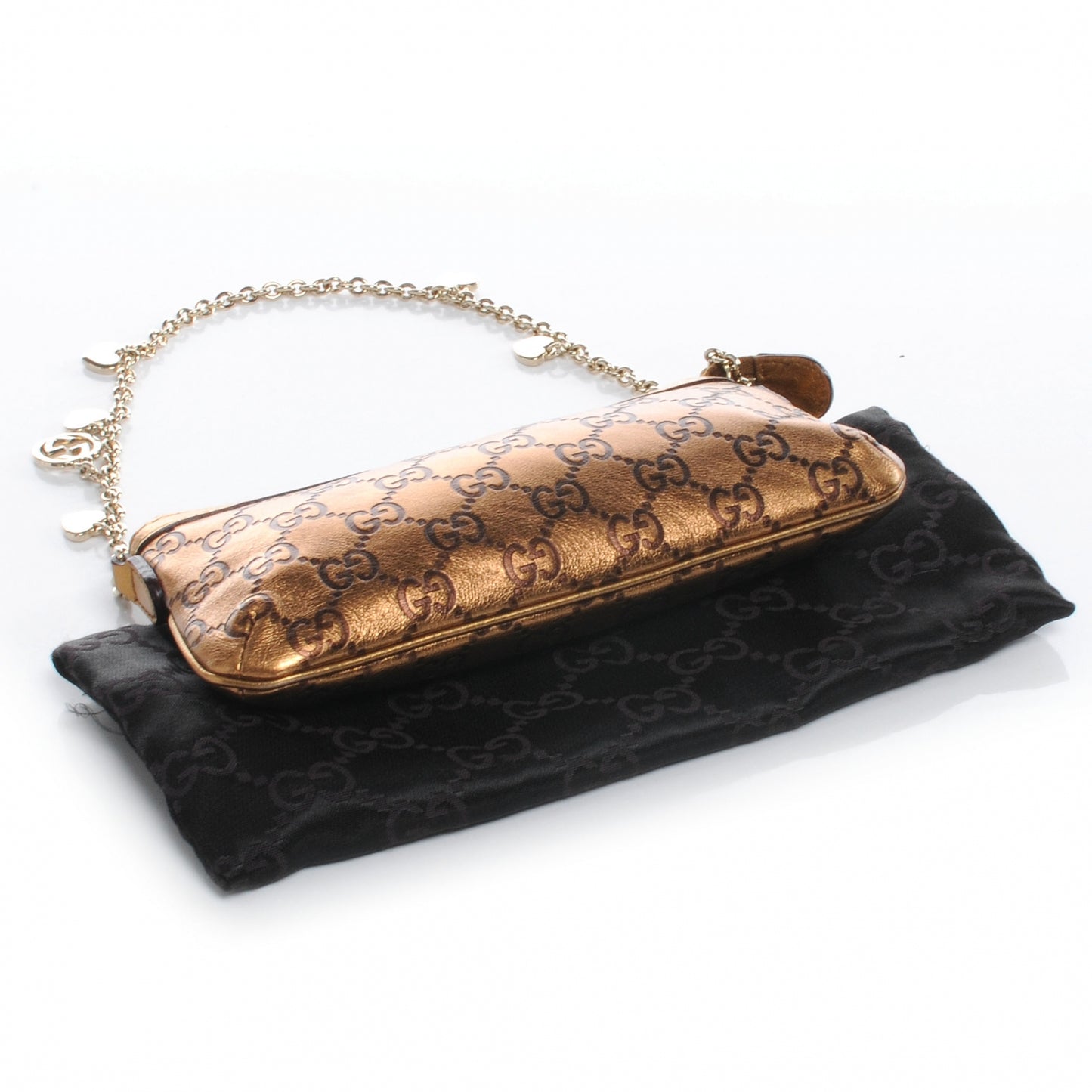 Guccissima GG Pochette Bronze