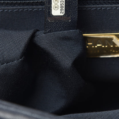 Chanel Lambskin Quilted Large Chanel 19 Flap Navy Blue 7 of 10
