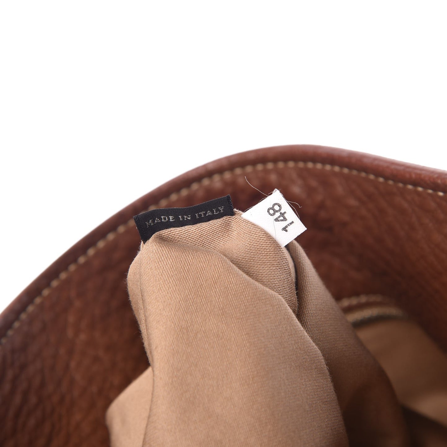 Vitello Daino Tote Brandy