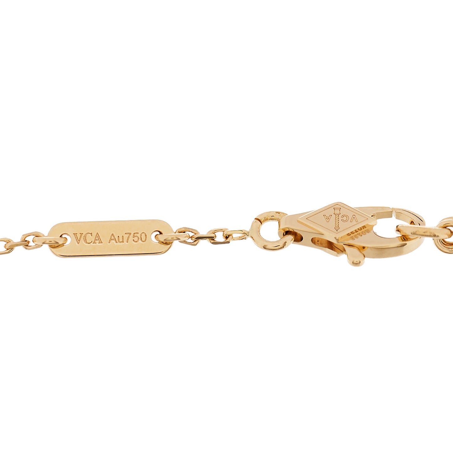 18K Yellow Gold Mother of Pearl Sweet Alhambra Butterfly Bracelet