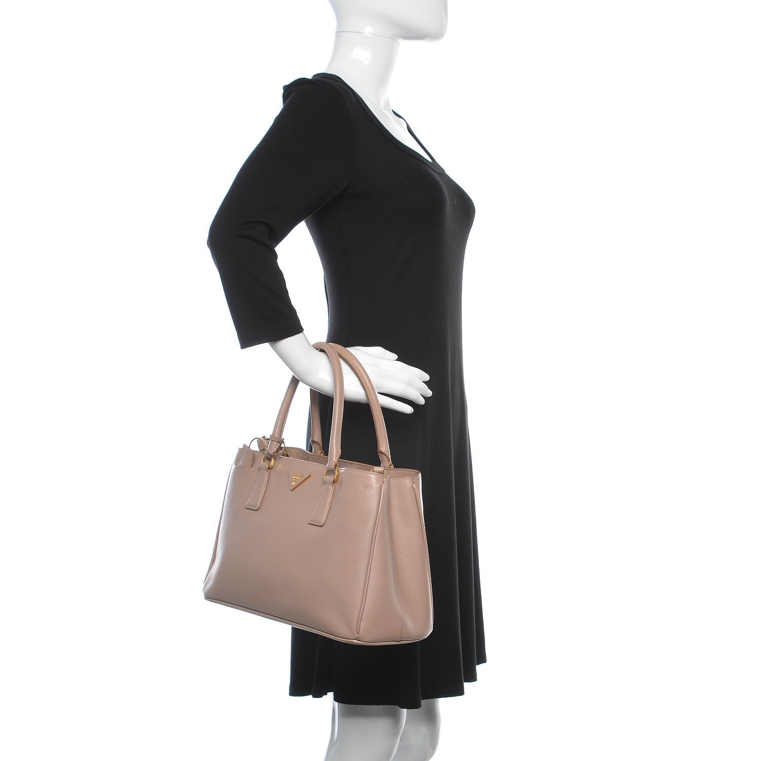 Prada Saffiano Lux Medium Tote Cammeo 3 of 14
