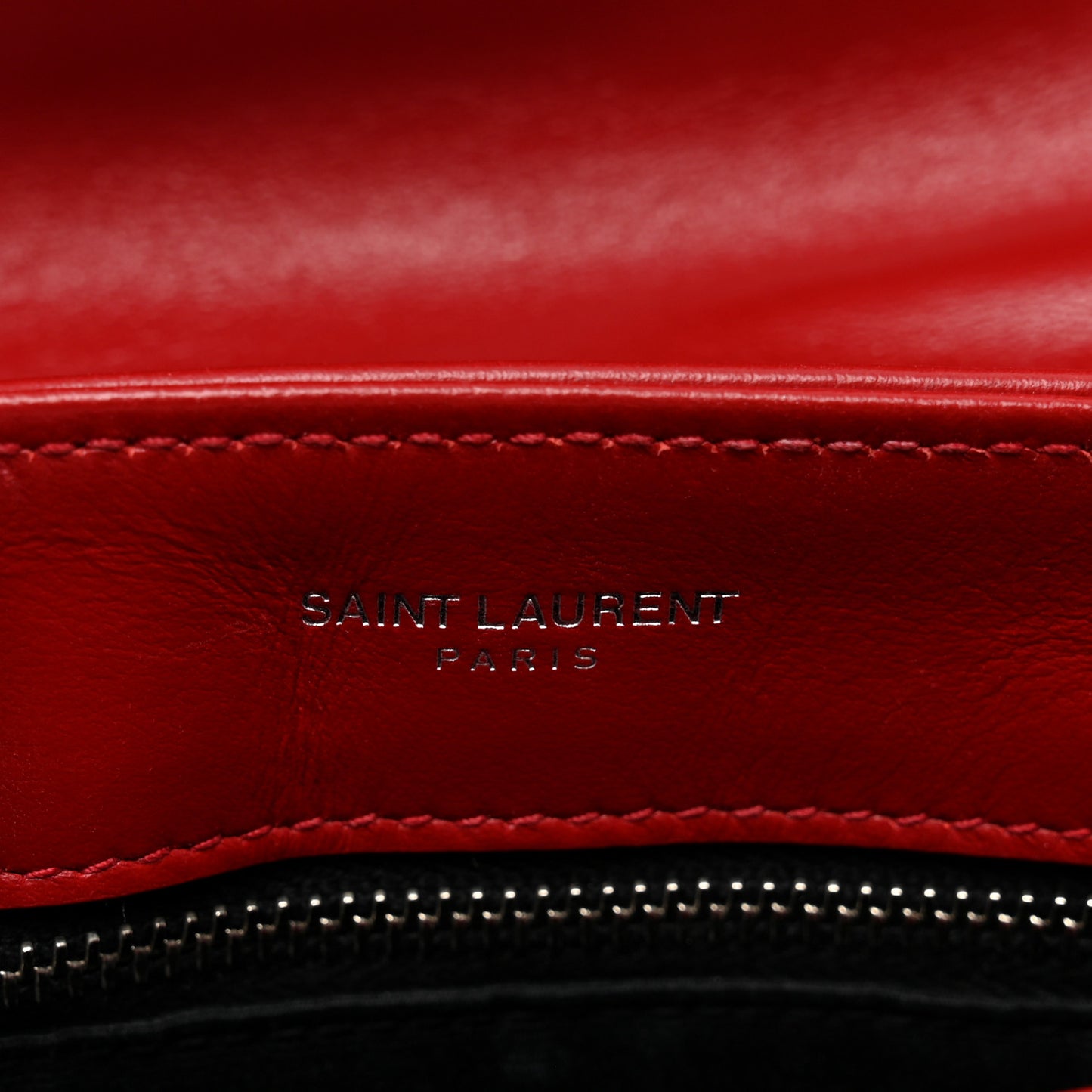 Calfskin Y Quilted Monogram Toy Loulou Crossbody Bag Rouge Eros