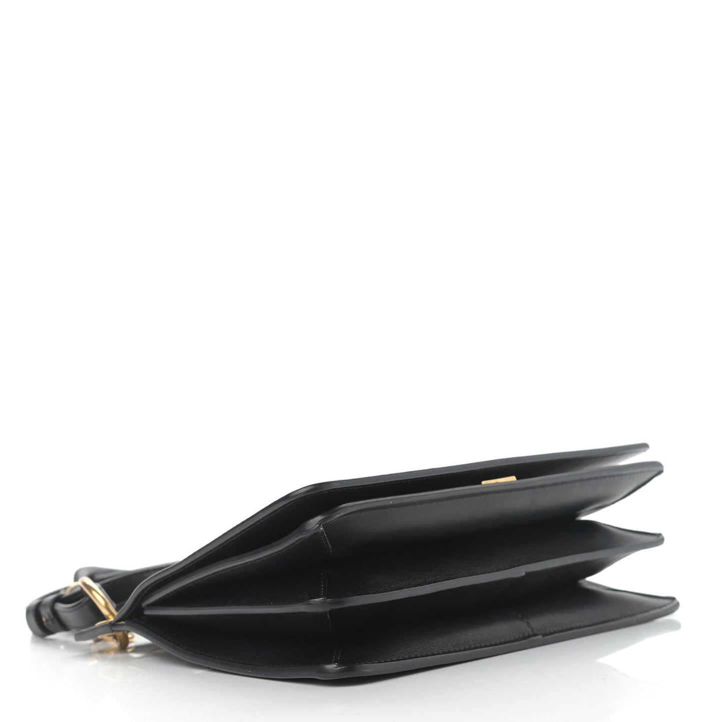Calfskin Small Whip Top Handle Crossbody Black