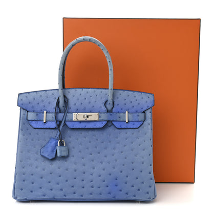 Hermes Ostrich Birkin 30 Mykonos 12 of 12