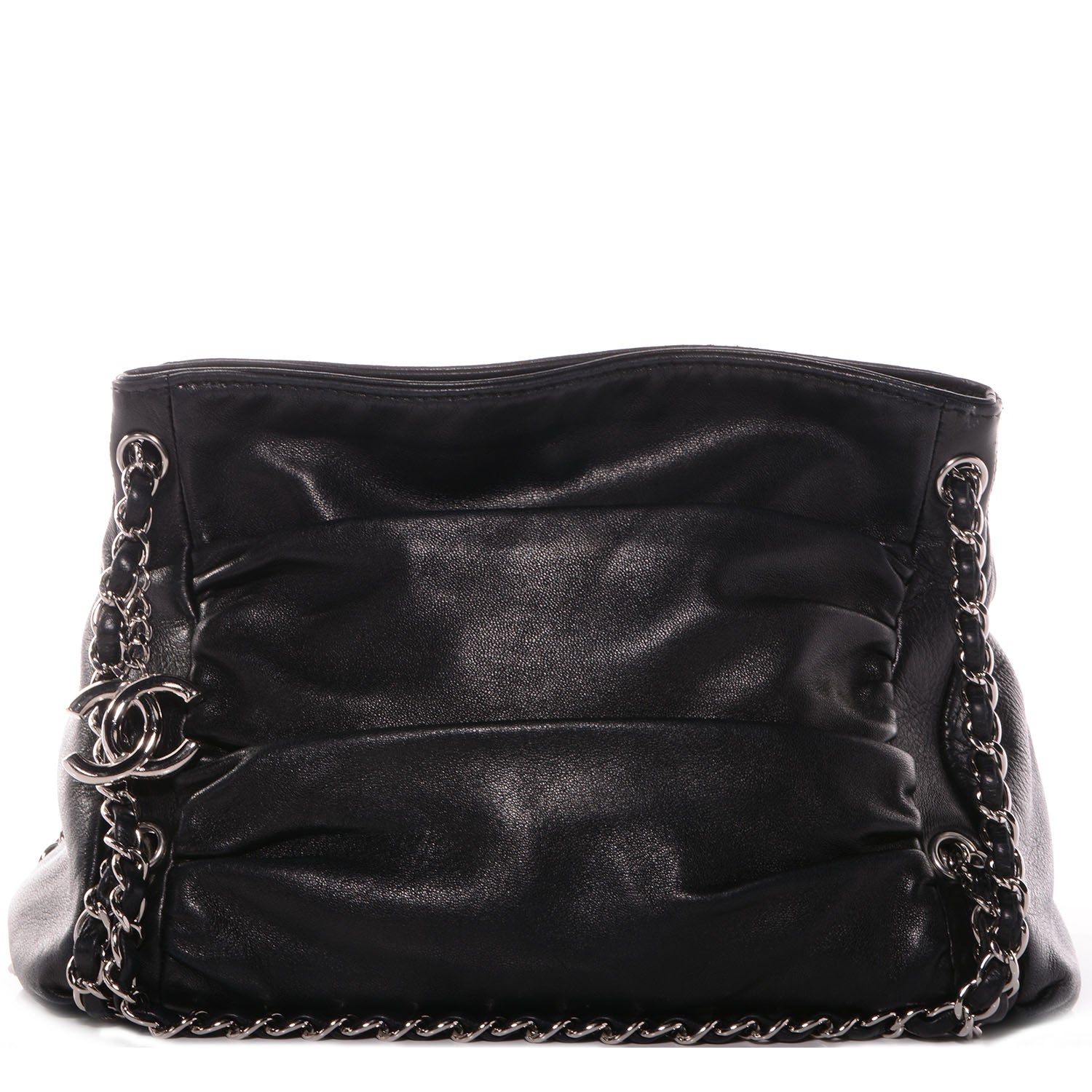 Chanel Lambskin Small Sharpei Shoulder Bag Black 1 of 7