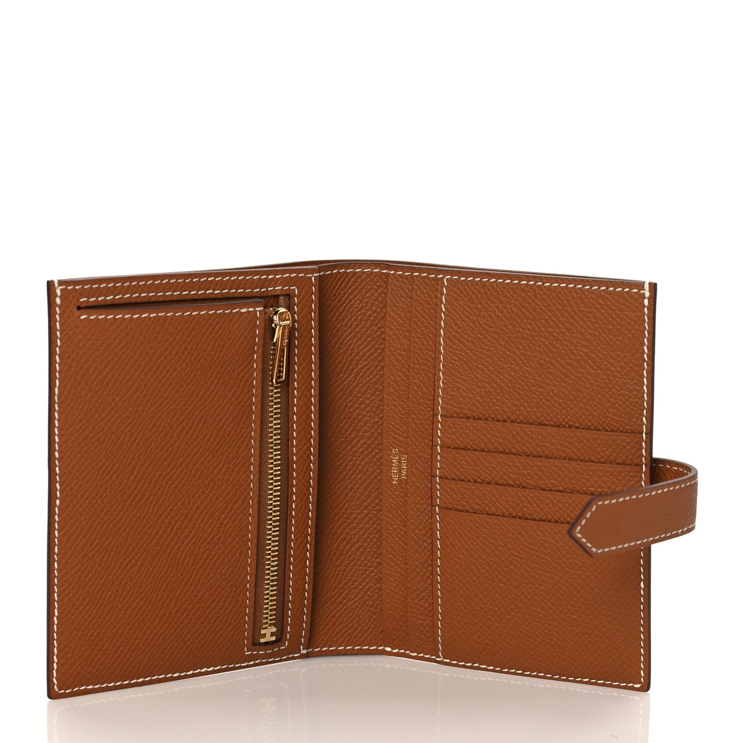 Epsom Bearn Compact Wallet Gold