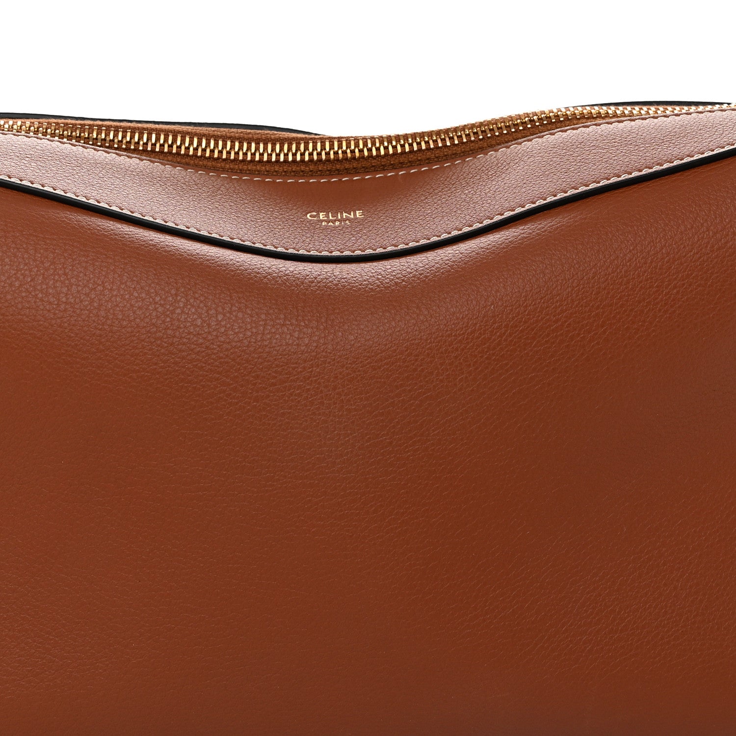 Celine Supple Calfskin Medium Romy Shoulder Bag Tan 8 of 10