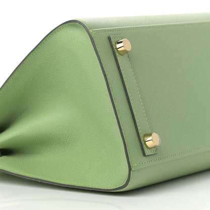 Hermes Epsom Birkin Sellier 25 Vert Criquet 9 of 11
