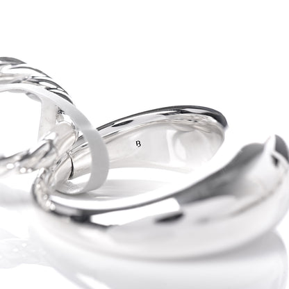 David Yurman Sterling Silver 17mm Pure Form Two Row Ring 6 52 6 of 6