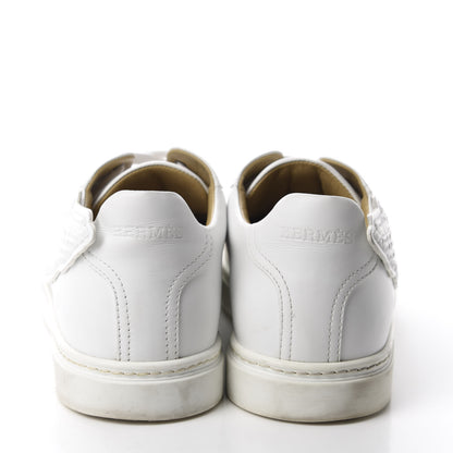 Hermes Calfskin Mens Wing Sneakers 41 White 5 of 9