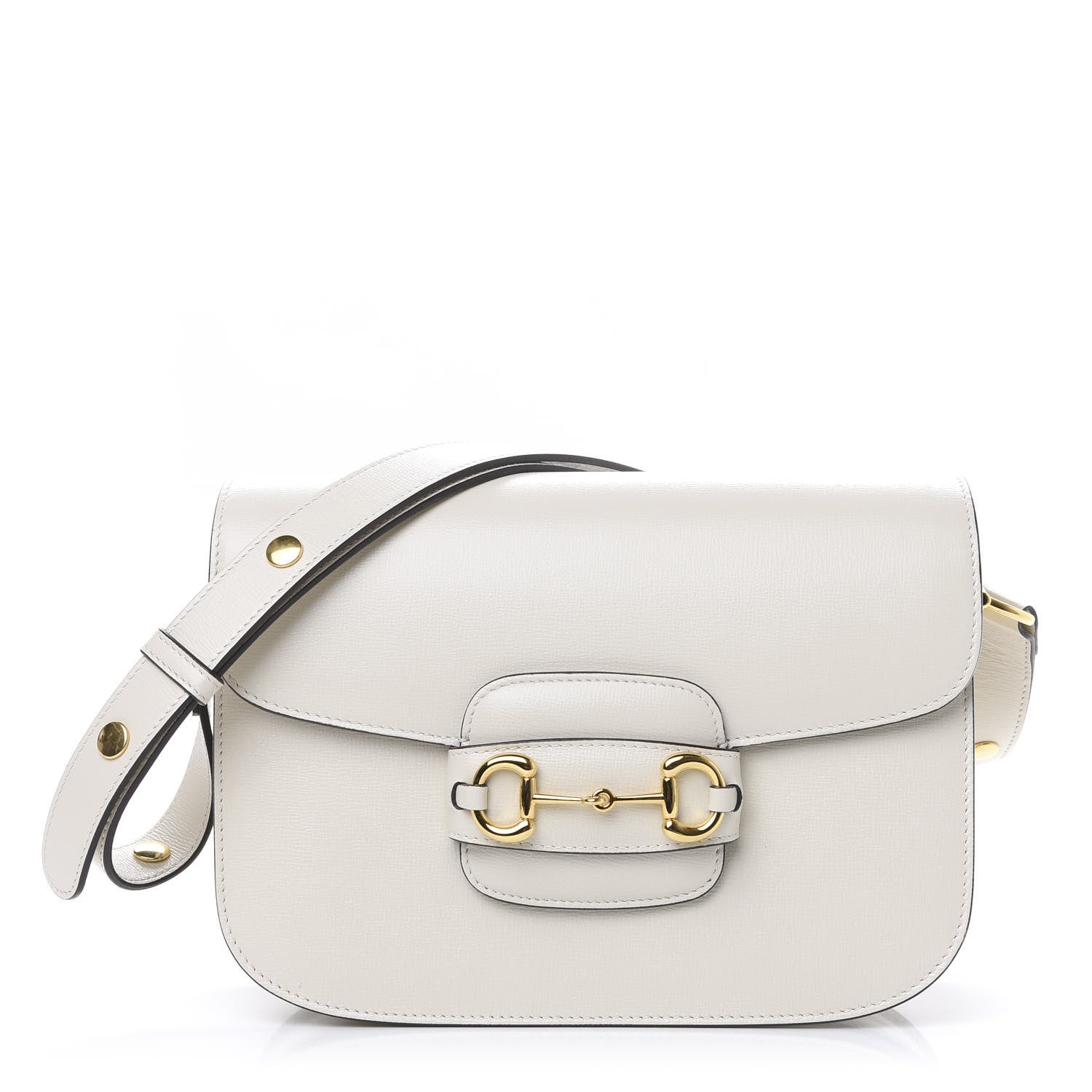 Gucci Azalea Calfskin Horsebit 1955 Shoulder Bag Mystic White 1 of 10