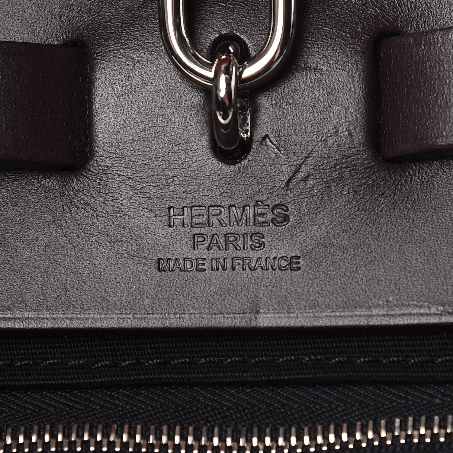 Hermes Toile Vache Hunter Herbag Zip 31 PM Black Ebene 12 of 15